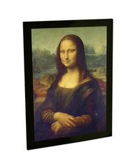 Quadro Decorativo A3 Monalisa - Pintura de Leonardo Da Vinci com Moldura - imagem 2