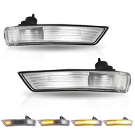 Luz de Seta Sequencial LED Ford Focus MK2/MK3/MK4 e Mondeo MK4 - Lente Clara (Par) - imagem 1
