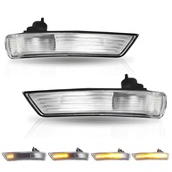 Luz de Seta Sequencial LED Ford Focus MK2/MK3/MK4 e Mondeo MK4 - Lente Clara (Par) - imagem 2