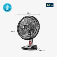 Ventilador Mondial 40cm Super Turbo com Repelente Líquido - 8 Pás, Silencioso, Oscilante e Inclinável - imagem 3
