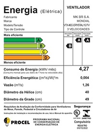 Ventilador de Coluna Mondial Super Turbo 8 Pás - 140W, 110V, Preto - imagem 4