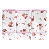 Pano de Boca Babete Bebê Turma da Mônica 40x34cm Rosa - Estampa Mônica | Incomfral - imagem 2