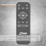 Monitor de Áudio Ssound SS-004 80W RMS: Som Imersivo com Bluetooth, Optical e USB - imagem 5