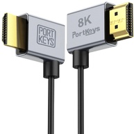 Cabo HDMI Portkeys 8K Ultrafino 2.5mm: Conexão 48Gbps para PS5, Xbox, Monitor e Mais! - imagem 1