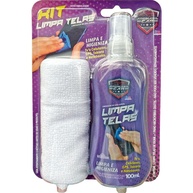Kit Limpa Telas 100ml + Pano Microfibra - Limpeza Profissional para TV, Monitor, Celular e Tablets - imagem 1