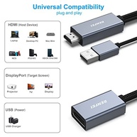 BENFEI Adaptador HDMI para DisplayPort: Conecte seu PC/Console a Monitores 4K@60Hz e Mais! - imagem 3