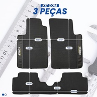 Jogo de Tapetes Automotivos Emborrachados Premium para Corsa e Montana (2002-2012) - 3 Peças - imagem 3