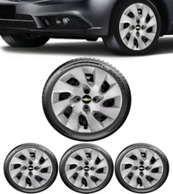 Jogo 4 Calotas Aro 15 Prata para Chevrolet Onix, Prisma, Spin, Montana e Mais! - imagem 2