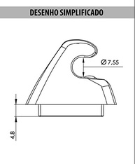 Kit 2 Suportes para Quebra-Sol Chevrolet Onix, Prisma e Montana - Segurança e Estilo - imagem 4