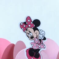 100 Forminhas Minnie Rosa com Apliques Fáceis de Montar - imagem 2