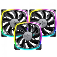 Montech AX120: Kit 3 Fans 120mm RGB e Alto Desempenho - imagem 1