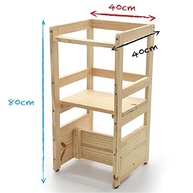 Torre Montessoriana Premium com Regulagem de Altura 4x1 - Torre de Aprendizagem Segura e Versátil para Crianças - imagem 3