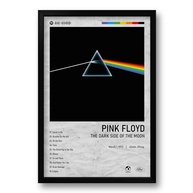 Quadro Álbum Spotify The Dark Side of the Moon - Pink Floyd - 40x60cm | Impressão Premium em Vinil com Moldura de Madeira - imagem 2