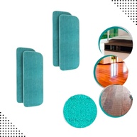 Refil de Microfibra Verde para Mop Spray - Lava, Enxuga e Seca com Alta Absorção (2 Unidades) - imagem 1