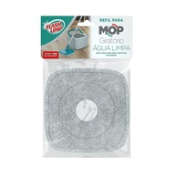 Refil para Mop Giratório Flash Limp - Microfibra 24x24cm - Compatível Água Limpa - imagem 1