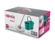 Noviça Mop Fit 8L com Microfibra - Limpeza Sem Contato, Base Articulada e Design Compacto - imagem 1