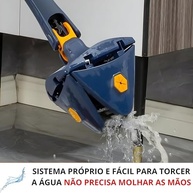 Mop Triangular 360° Giratório com Microfibra - Limpeza Profunda sem Molhar as Mãos - imagem 4