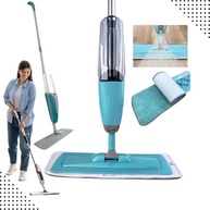 Mop Spray 3 em 1 com Reservatório 400ml - Esfregão Giratório com Pulverizador para Limpeza Rápida e Eficiente - imagem 2