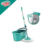 Mop Giratório 360° Flash Limp: Limpeza Fácil! - imagem 1