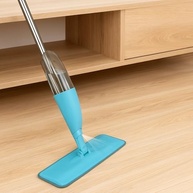 Mop Esfregão Spray com Rodo e Microfibra - Limpeza Rápida e Eficiente - imagem 3