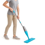 Mop Esfregão Spray com Rodo e Microfibra - Limpeza Rápida e Eficiente - imagem 1