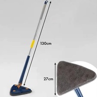 Mop Triangular Giratório 360° com Função Espremedor – Limpeza Profunda em Cantos e Superfícies Difíceis - imagem 4