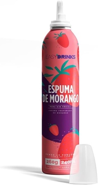 Easy Drinks - Spray de Espuma de Morango para Drinks (Gin Tônica e Caipirinhas) - imagem 1