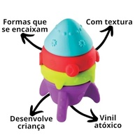 Mordedor Infantil Foguete Nave Espacial - Estimule a Imaginação e Alívio da Dor - imagem 4