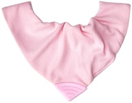 Babador Bandana Impermeável Rosa com Mordedor - Clingo - imagem 1