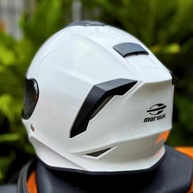 Capacete Mormaii Original Branco Brilho: Segurança e Estilo com Viseira Espelhada + Transparente - imagem 5