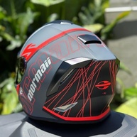 Capacete Mormaii Neon Red: Segurança e Estilo Original com Viseira Camaleão + Transparente - imagem 5