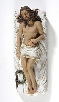 Estátua de Resina Jesus Cristo Salvador Morto - 20cm | Símbolo de Fé e Devoção - imagem 5