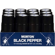 Agitadores de pimenta preta Morton, 42,5 g (pacote com 12) - imagem 1