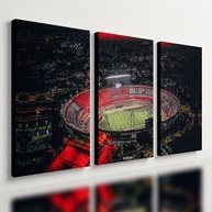 Kit 3 Quadros Decorativos Morumbi São Paulo Futebol - Design Premium 28x20cm - imagem 2
