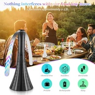 Ventiladores de Mosca Recarregáveis 2024 | Lâminas Macias para Mesas | Ideal para Acampamento, Piquenique e Pesca - imagem 3