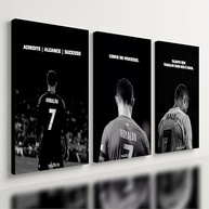 Kit 3 Quadros CR7 Motivação Cristiano Ronaldo em MDF Tratado - Decore com Inspiração - imagem 2