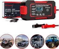 Carregador de Bateria 12V Inteligente Bivolt com Display LCD - Carro, Moto, Caminhão - imagem 5