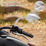 Espelhos Retrovisores LKV 360° para Moto: Universal 8mm/10mm - Estilo e Segurança para Harley, Honda, Yamaha e Mais! - imagem 3