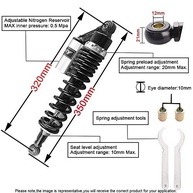 Amortecedores Traseiros Universais 320mm Mallofusa: Performance e Estilo para sua Moto - imagem 3