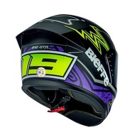 Capacete Moto Masculino Bieffe B12 Qtr Roxo Fosco Aerofólio - Segurança e Estilo - imagem 5