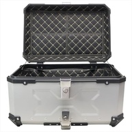 Bau de Moto 60L Universal em Alumínio Anti-Roubo - Segurança e Estilo (Prata) - imagem 3