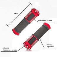 Manopla Esportiva Moto Antiderrapante Universal - Par Preta Cromada Dourada Azul - imagem 3