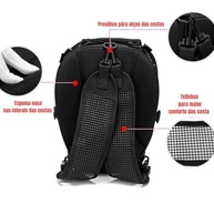 Mochila Moto Baslu: Baú Universal Impermeável com Design Esportivo e Porta Capacete - imagem 4