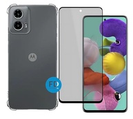 Kit Premium Motorola Moto G35: Capa Anti-Impacto Transparente + Película Cerâmica 9D (Privacidade Opcional) - imagem 2