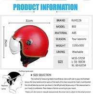 Capacete Moto Retro Couro 3/4 - Estilo Oldtimer Germânico, Certificado ECE/DOT - Conforto e Segurança XL - imagem 3