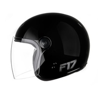 Capacete Moto Aberto Fly F-17 Preto Brilhante: Estilo e Segurança para Todos! - imagem 4