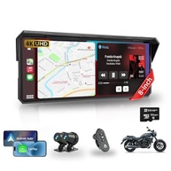 Central Multimídia 20,6cm para Moto: Carplay 4K, Câmeras Duplas e Android Auto - imagem 2