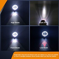 Farol de Moto LED Cree U7: Ilumine Sua Estrada com Olhos de Anjo Brilhantes e 3 Modos! - imagem 4