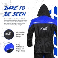 HWK Roupa de Chuva Moto Masculina e Feminina 2 Peças Impermeável com Jaqueta Refletiva e Calça - Proteção Total para Todas as Estações - imagem 4