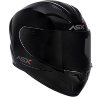 Kit Capacete ASX City Preto Moto Masculino Feminino com Viseira Fumê - Segurança e Estilo - imagem 3